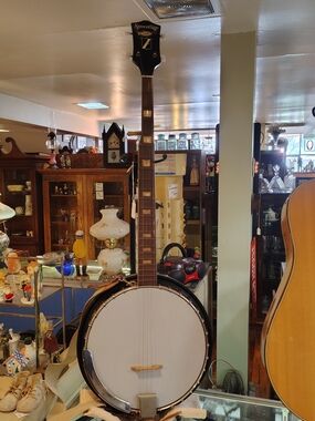 Vintage Sovereign 5-String Banjo - Mother of Pearl Inlays